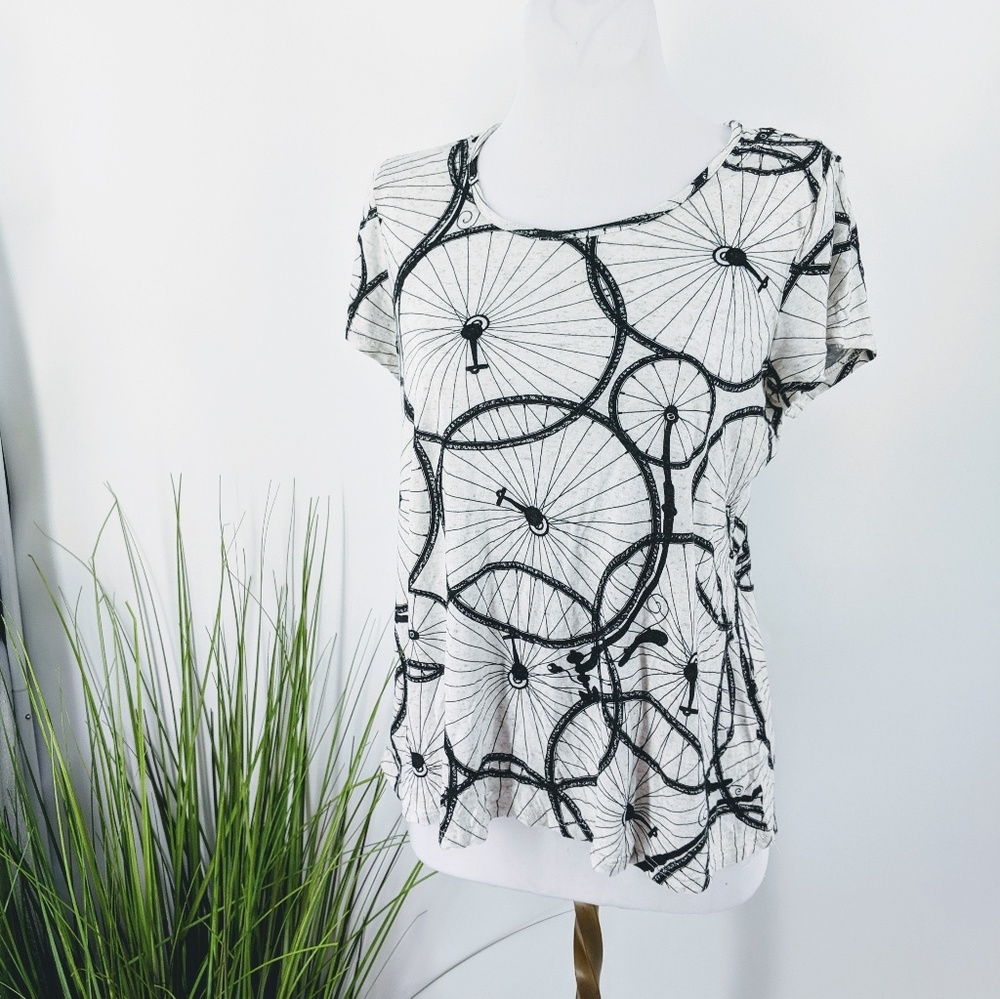 Anthropologie  W5 high low bike shirt